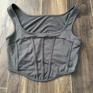 SHEIN Charcoal Crop Top